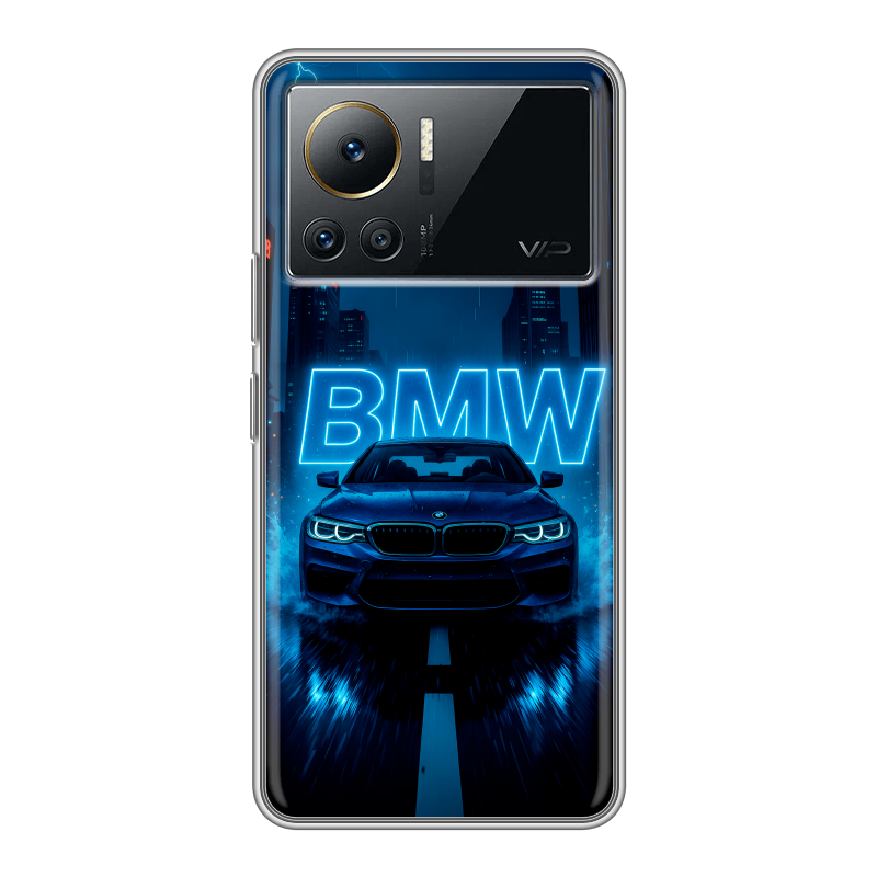 Силиконовый противоударный чехол на Infinix Note 12 VIP с принтом BMW БМВ Силиконовый противоударный чехол на Infinix Note 12 VIP с принтом BMW БМВ