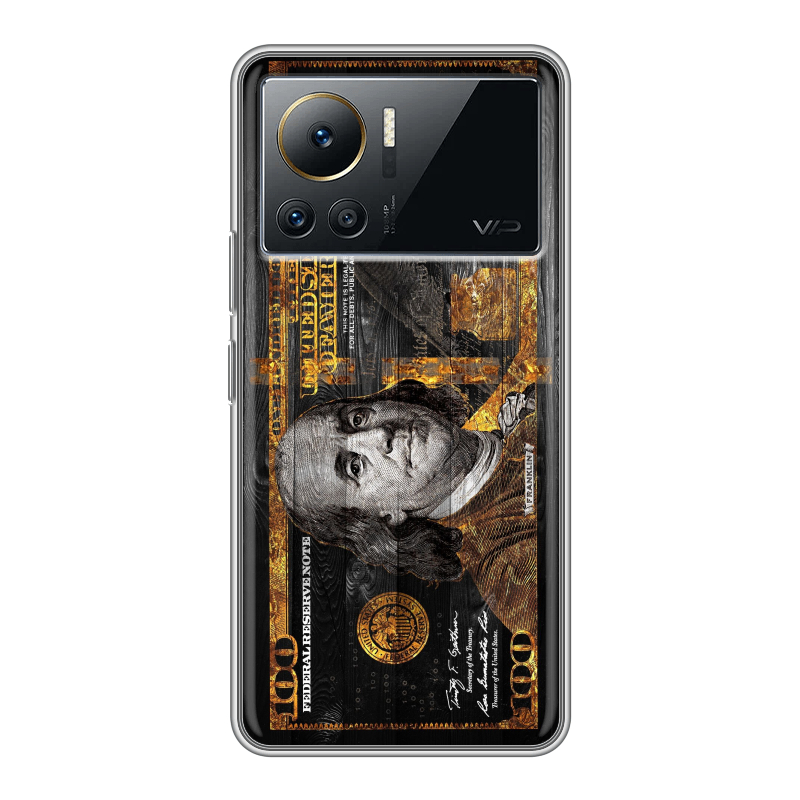 Силиконовый чехол на Infinix Note 12 VIP с принтом Доллар деньги Силиконовый чехол на Infinix Note 12 VIP с принтом Доллар деньги