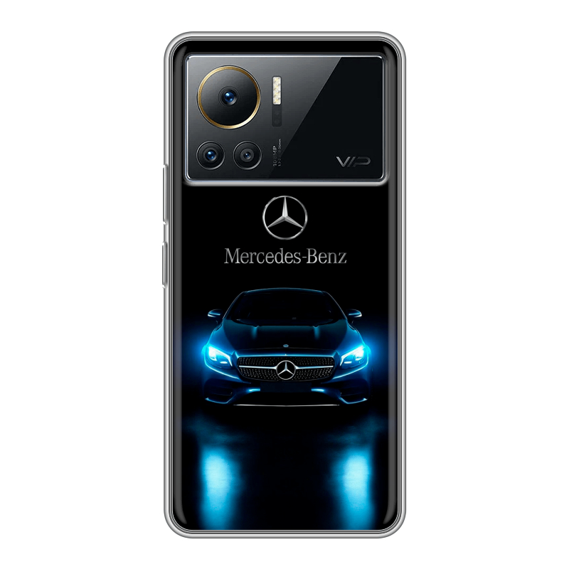 Силиконовый чехол на Infinix Note 12 VIP с принтом Mercedes Мерседес Силиконовый чехол на Infinix Note 12 VIP с принтом Mercedes Мерседес