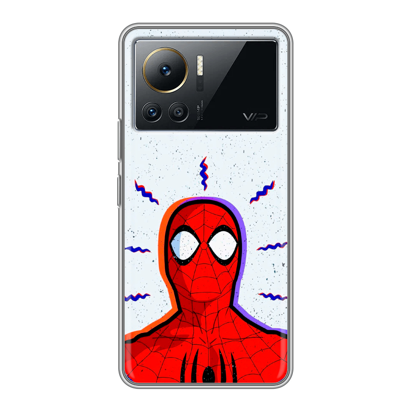 Силиконовый противоударный чехол на Infinix Note 12 VIP с принтом Spiderman Человек паук Силиконовый противоударный чехол на Infinix Note 12 VIP с принтом Spiderman Человек паук