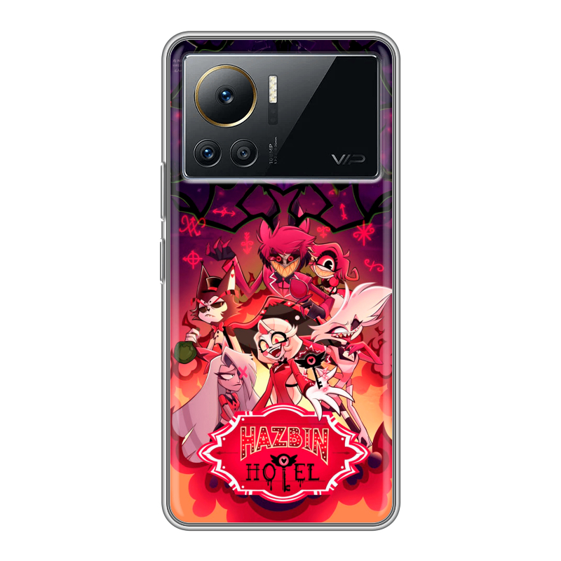 Силиконовый противоударный чехол на Infinix Note 12 VIP с принтом Hazbin Hotel Отель Хазбин Силиконовый противоударный чехол на Infinix Note 12 VIP с принтом Hazbin Hotel Отель Хазбин