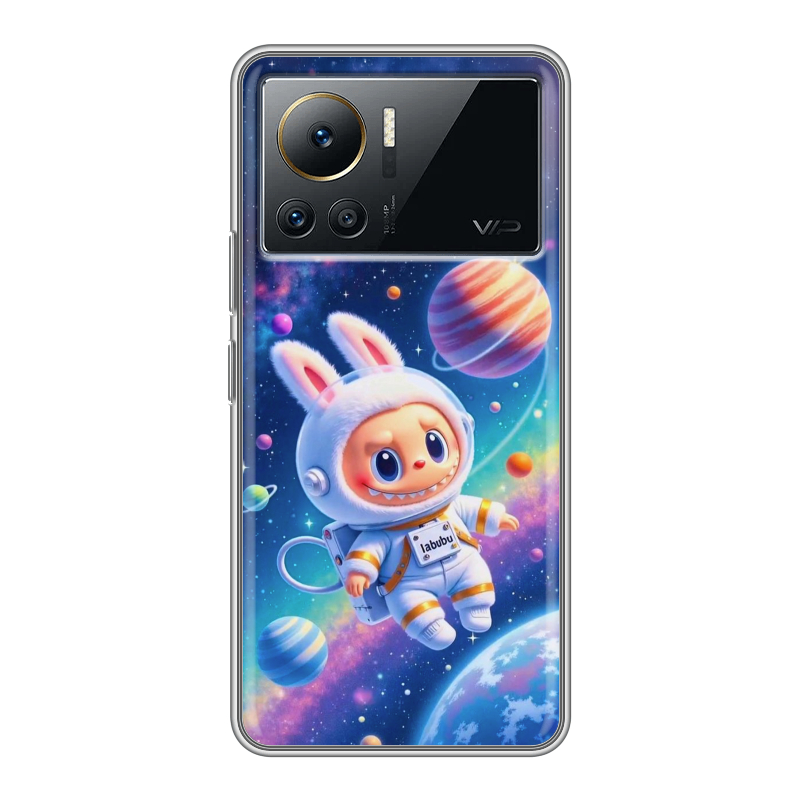 Силиконовый чехол на Infinix Note 12 VIP с принтом Labubu Лабубу Силиконовый чехол на Infinix Note 12 VIP с принтом Labubu Лабубу