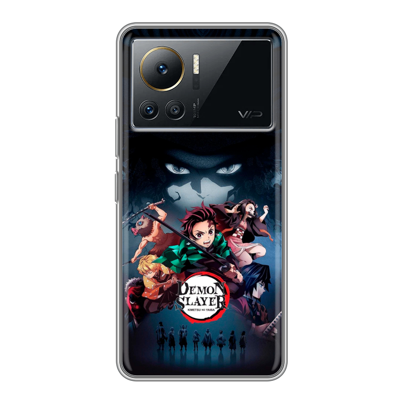 Силиконовый противоударный чехол на Infinix Note 12 VIP с принтом Demon Slayer Клинок рассекающий демонов Силиконовый противоударный чехол на Infinix Note 12 VIP с принтом Demon Slayer Клинок рассекающий демонов