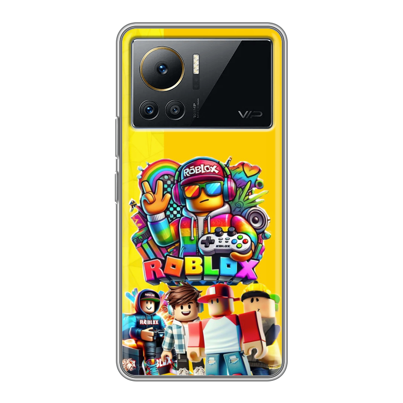 Силиконовый чехол на Infinix Note 12 VIP с принтом Roblox Роблокс Силиконовый чехол на Infinix Note 12 VIP с принтом Roblox Роблокс