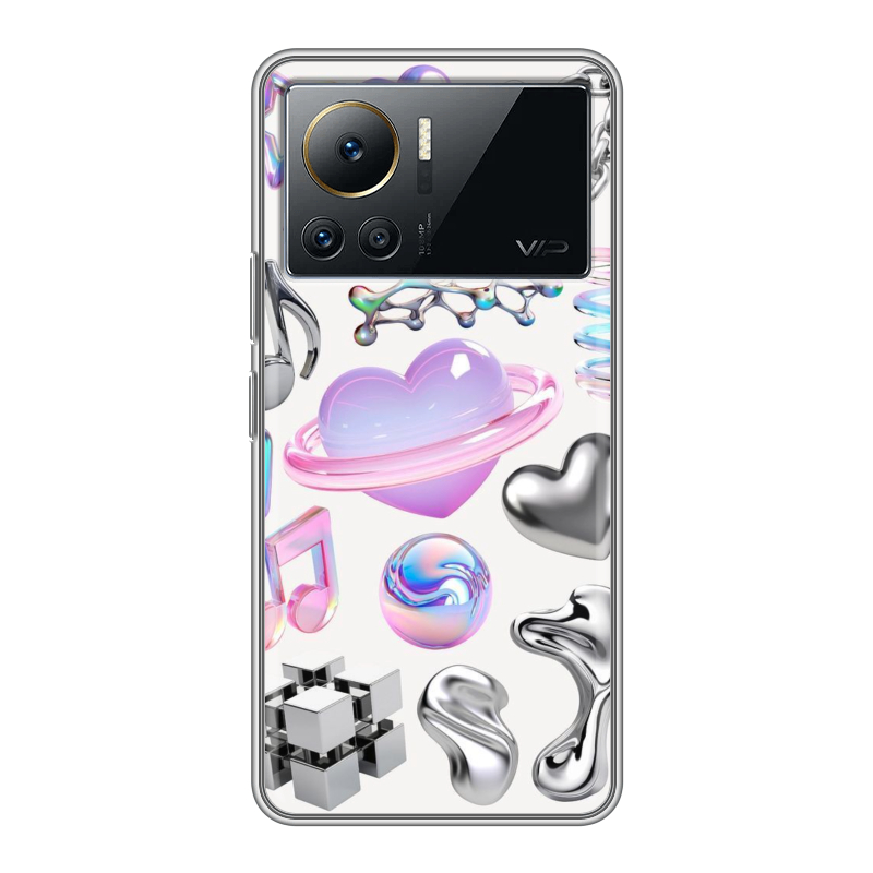 Силиконовый противоударный чехол на Infinix Note 12 VIP с принтом Y2K Силиконовый противоударный чехол на Infinix Note 12 VIP с принтом Y2K