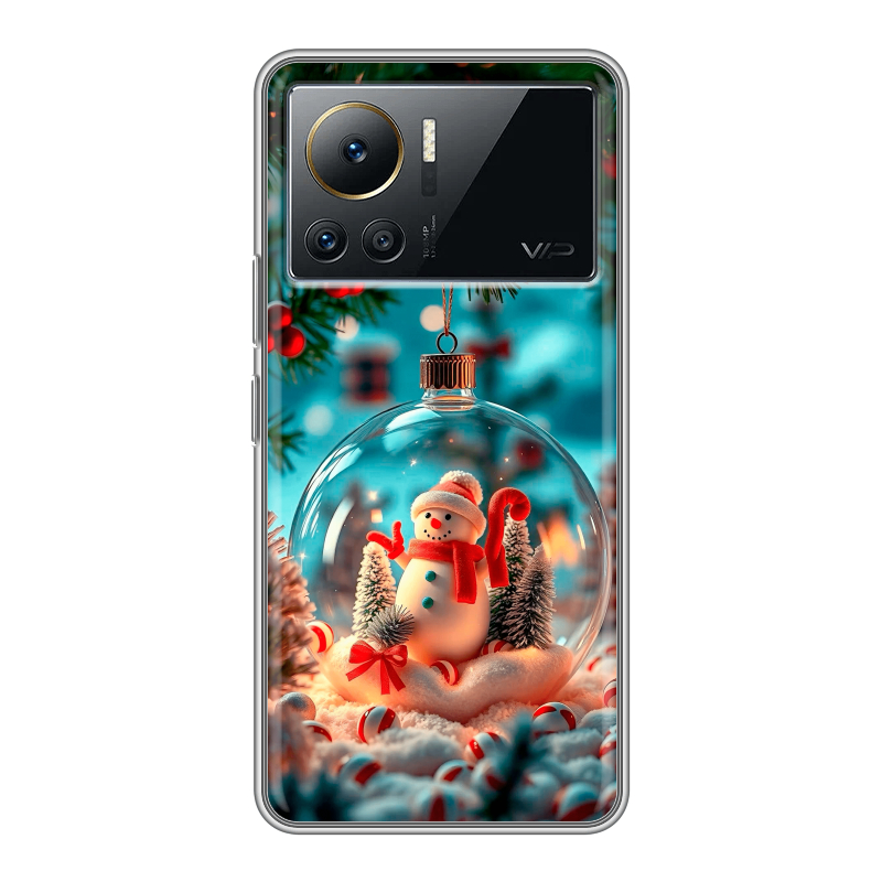 Силиконовый чехол на Infinix Note 12 VIP с принтом Новый год Силиконовый чехол на Infinix Note 12 VIP с принтом Новый год