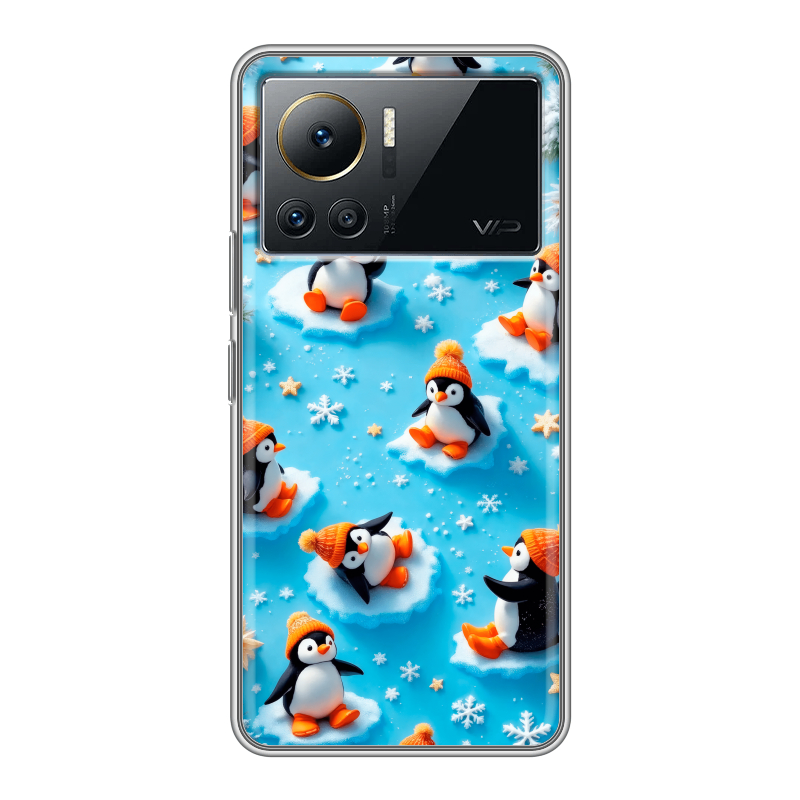 Силиконовый чехол на Infinix Note 12 VIP с принтом Новый год Силиконовый чехол на Infinix Note 12 VIP с принтом Новый год