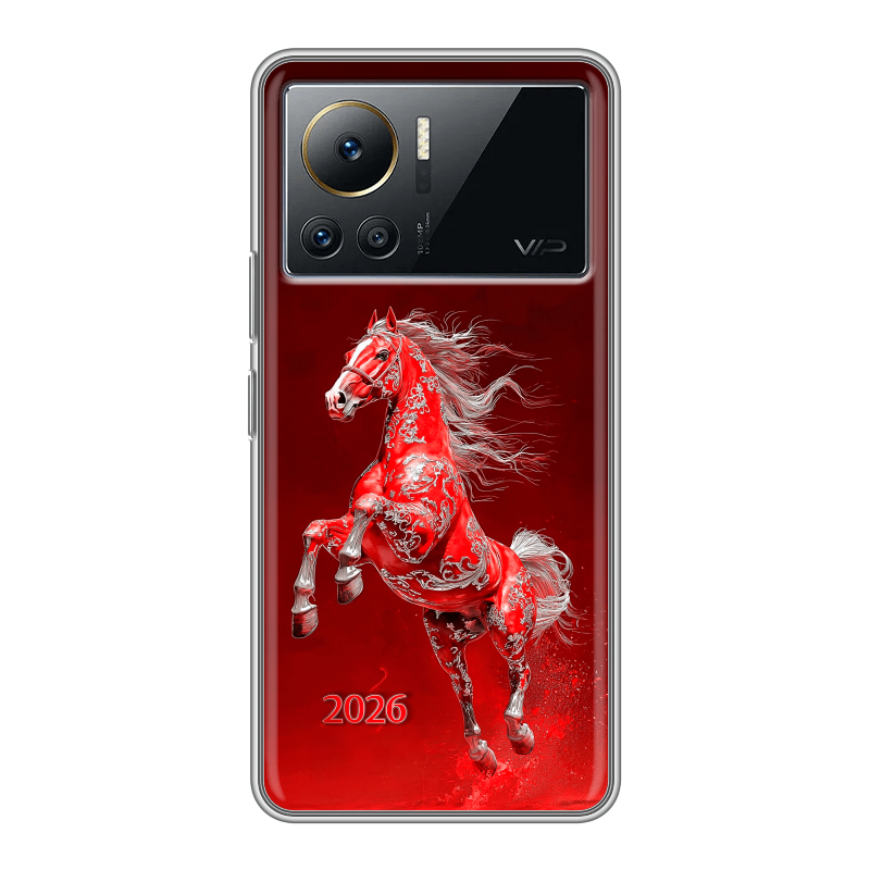 Силиконовый противоударный чехол на Infinix Note 12 VIP с принтом Новый год Силиконовый противоударный чехол на Infinix Note 12 VIP с принтом Новый год