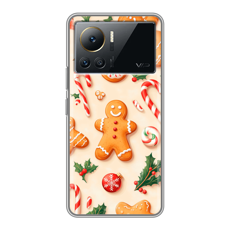 Силиконовый противоударный чехол на Infinix Note 12 VIP с принтом Новый год Силиконовый противоударный чехол на Infinix Note 12 VIP с принтом Новый год