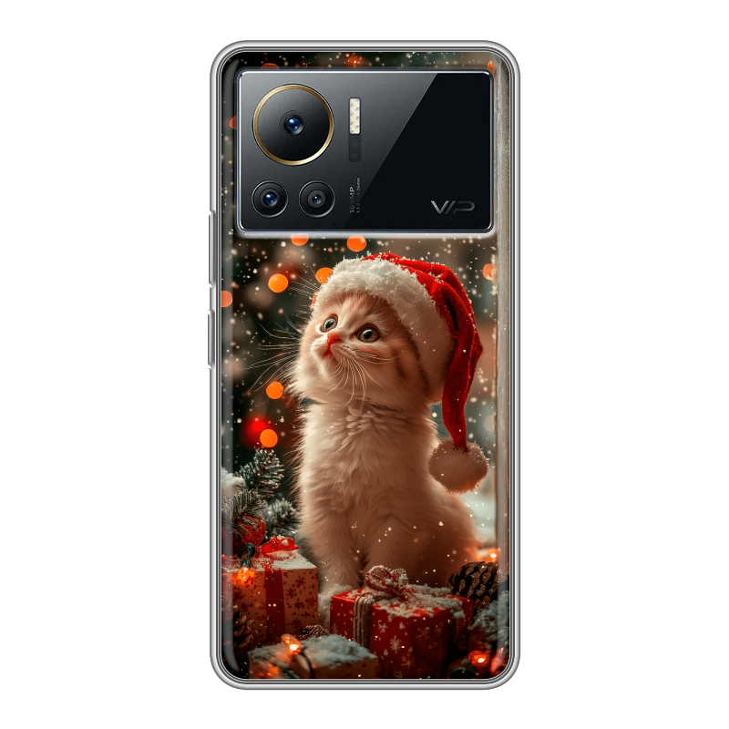 Силиконовый чехол на Infinix Note 12 VIP с принтом Новый год Силиконовый чехол на Infinix Note 12 VIP с принтом Новый год