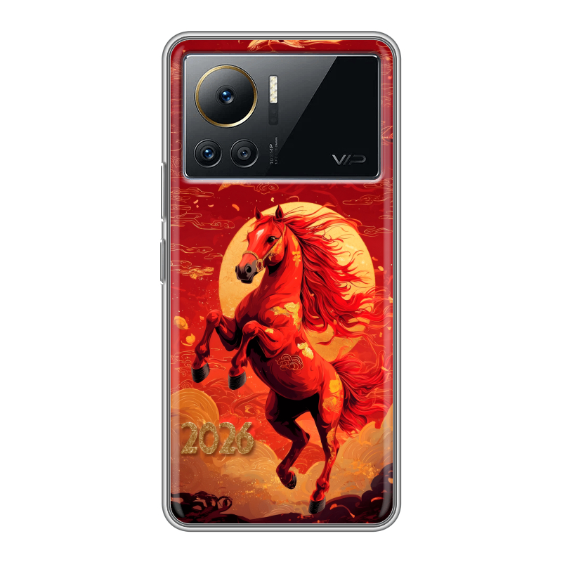 Силиконовый чехол на Infinix Note 12 VIP с принтом Новый год Силиконовый чехол на Infinix Note 12 VIP с принтом Новый год