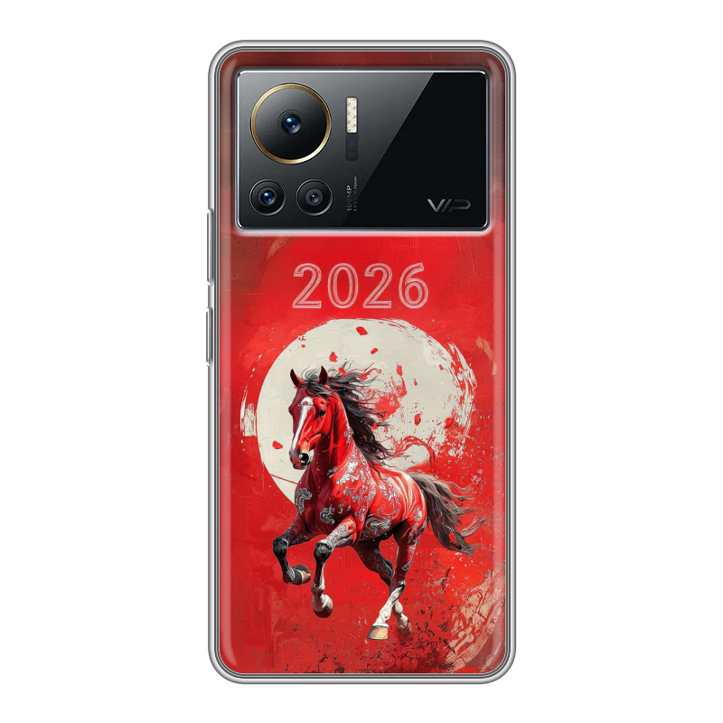 Силиконовый чехол на Infinix Note 12 VIP с принтом Новый год Силиконовый чехол на Infinix Note 12 VIP с принтом Новый год