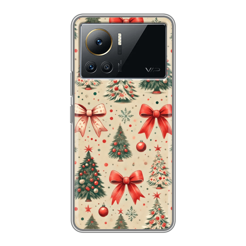 Силиконовый противоударный чехол на Infinix Note 12 VIP с принтом Новый год Силиконовый противоударный чехол на Infinix Note 12 VIP с принтом Новый год