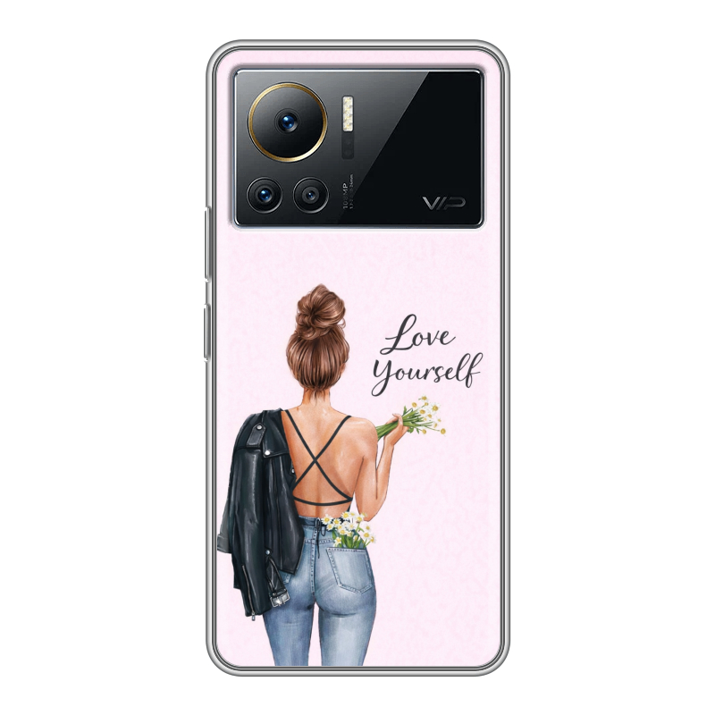 Силиконовый чехол на Infinix Note 12 VIP с принтом женский Силиконовый чехол на Infinix Note 12 VIP с принтом женский