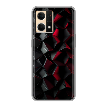 Силиконовый чехол на OPPO Reno7 с принтом Абстракция Силиконовый чехол на OPPO Reno7 с принтом Абстракция