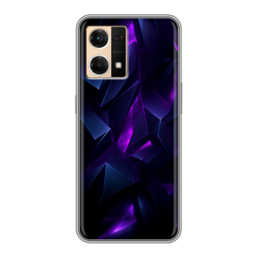 Силиконовый чехол на OPPO Reno7 с принтом Абстракиция