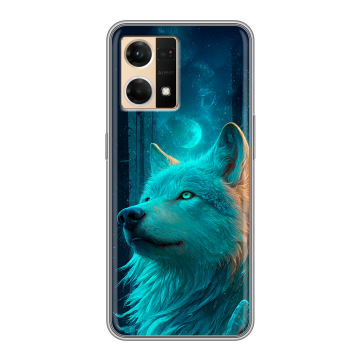 Силиконовый чехол на OPPO Reno7 с принтом бабочки саккура
