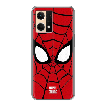 Силиконовый чехол на OPPO Reno7 с принтом человек паук spiderman Силиконовый чехол на OPPO Reno7 с принтом человек паук spiderman