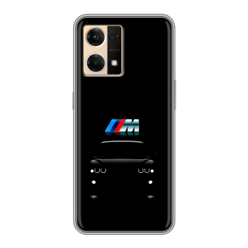Силиконовый чехол на OPPO Reno7 с принтом БМВ BMW Силиконовый чехол на OPPO Reno7 с принтом БМВ BMW