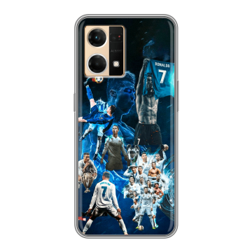 Силиконовый чехол на OPPO Reno7 с принтом Реал Роналдо Силиконовый чехол на OPPO Reno7 с принтом Реал Роналдо
