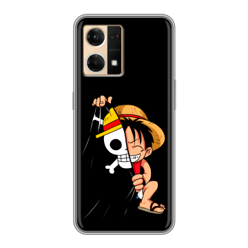 Силиконовый чехол на OPPO Reno7 с принтом One Piece Ван Пис Силиконовый чехол на OPPO Reno7 с принтом One Piece Ван Пис