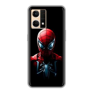 Силиконовый чехол на OPPO Reno7 с принтом Spiderman Человек паук