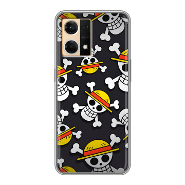 Силиконовый чехол на OPPO Reno7 с принтом One Piece Ван Пис Силиконовый чехол на OPPO Reno7 с принтом One Piece Ван Пис