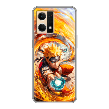 Силиконовый чехол на OPPO Reno7 с принтом Аниме Наруто Naruto Силиконовый чехол на OPPO Reno7 с принтом Аниме Наруто Naruto