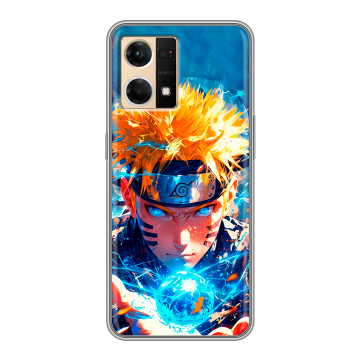 Силиконовый чехол на OPPO Reno7 с принтом Аниме Наруто Naruto
