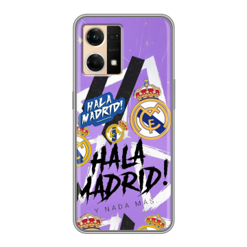 Силиконовый чехол на OPPO Reno7 с принтом Real Madrid Реал Мадрид Силиконовый чехол на OPPO Reno7 с принтом Real Madrid Реал Мадрид