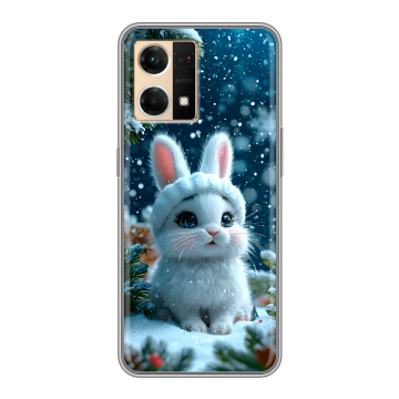 Силиконовый чехол на OPPO Reno7 с принтом Новый год Силиконовый чехол на OPPO Reno7 с принтом Новый год