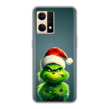 Силиконовый чехол на OPPO Reno7 с принтом Новый год Силиконовый чехол на OPPO Reno7 с принтом Новый год