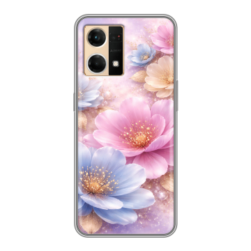 Силиконовый чехол на OPPO Reno7 с принтом женский Силиконовый чехол на OPPO Reno7 с принтом женский