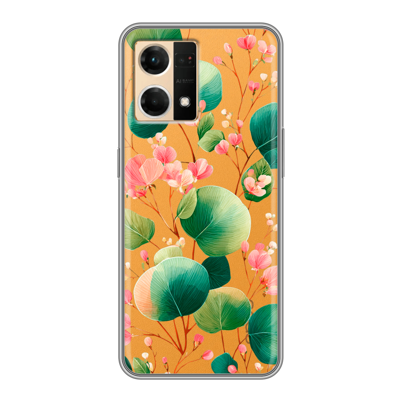 Силиконовый чехол на OPPO Reno7 с принтом женский Силиконовый чехол на OPPO Reno7 с принтом женский