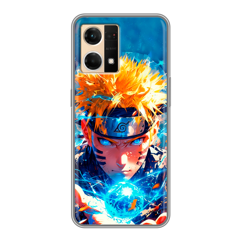 Силиконовый противоударный чехол на OPPO Reno7 с принтом Аниме Наруто Naruto Силиконовый противоударный чехол на OPPO Reno7 с принтом Аниме Наруто Naruto