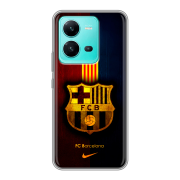 Силиконовый чехол на Vivo V25 с принтом Барселона Barcelona