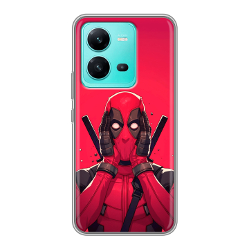 Силиконовый чехол на Vivo V25 с принтом Дедпул Deadpool Силиконовый чехол на Vivo V25 с принтом Дедпул Deadpool