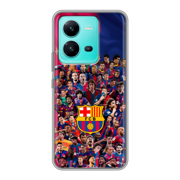 Силиконовый чехол на Vivo V25 с принтом Барселона Barcelona