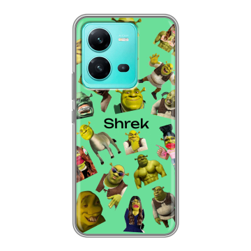 Силиконовый чехол на Vivo V25 с принтом Шрек Shrek