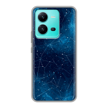 Силиконовый чехол на Vivo V25 с принтом Космос звезды