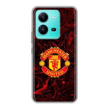 Силиконовый чехол на Vivo V25 с принтом Manchester United