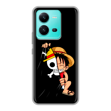 Силиконовый чехол на Vivo V25 с принтом One Piece Ван Пис