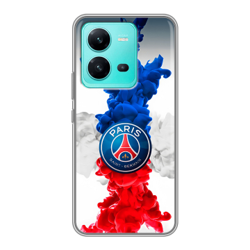 Силиконовый чехол на Vivo V25 с принтом PSG ПСЖ