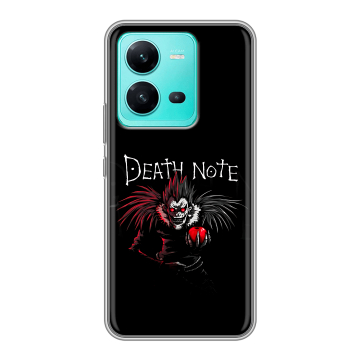 Силиконовый чехол на Vivo V25 с принтом Death note Тетрадь смерти Силиконовый чехол на Vivo V25 с принтом Death note Тетрадь смерти