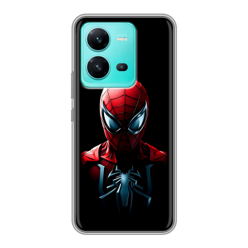 Силиконовый чехол на Vivo V25 с принтом Spiderman Человек паук