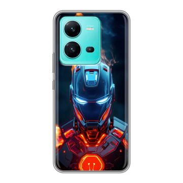 Силиконовый чехол на Vivo V25 с принтом IronMan Железный человек Силиконовый чехол на Vivo V25 с принтом IronMan Железный человек