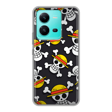 Силиконовый чехол на Vivo V25 с принтом One Piece Ван Пис