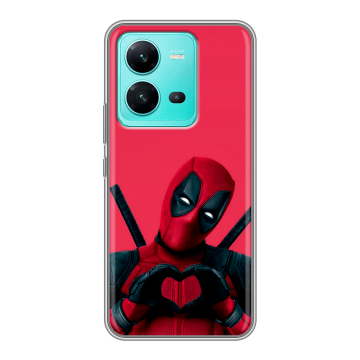 Силиконовый чехол на Vivo V25 с принтом Дедпул Deadpool Силиконовый чехол на Vivo V25 с принтом Дедпул Deadpool