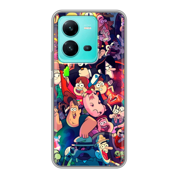 Силиконовый чехол на Vivo V25 с принтом Gravity Falls Гравити Фолз Силиконовый чехол на Vivo V25 с принтом Gravity Falls Гравити Фолз