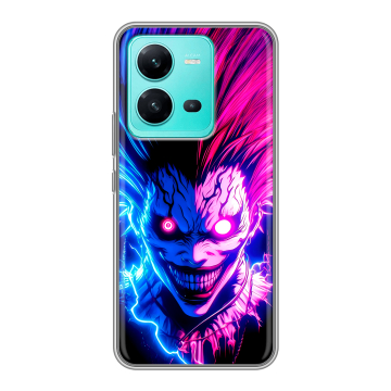 Силиконовый чехол на Vivo V25 с принтом Death note Тетрадь смерти